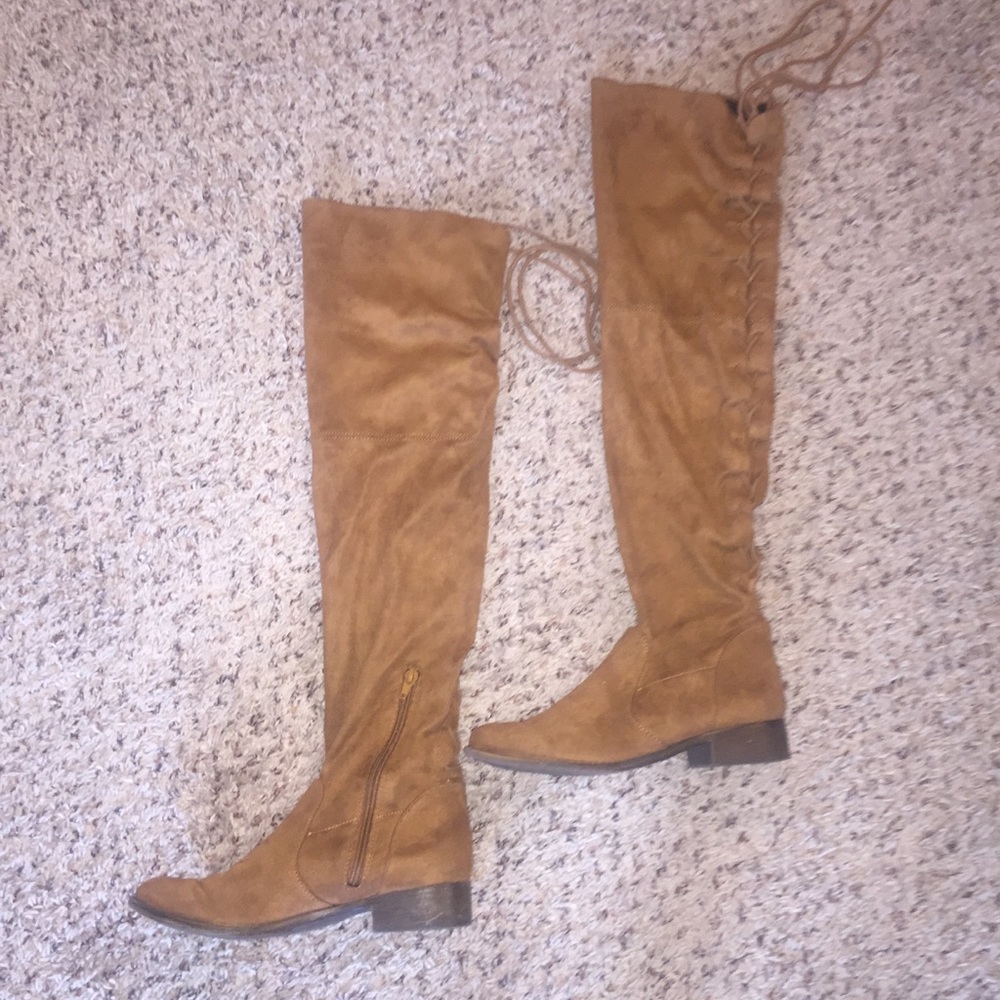 Over The Knee Tie Up Boots.